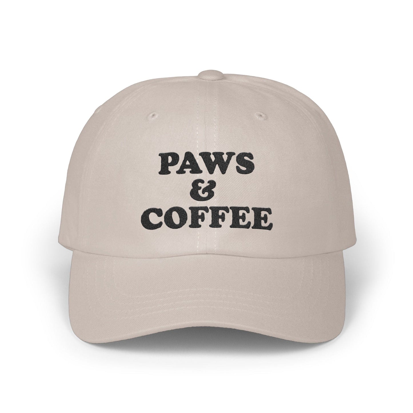 Paws & Coffee Embroidered Hat Unique Style product type
