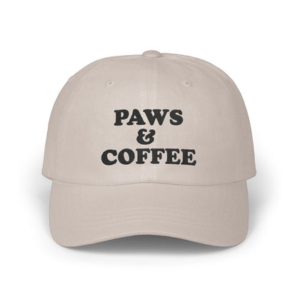 Paws & Coffee Embroidered Hat Unique Style product type