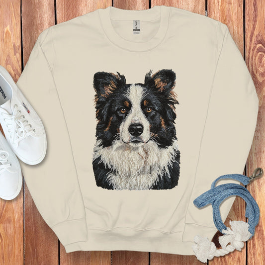 Adorable Dog Face Print Cozy Sweatshirt Product