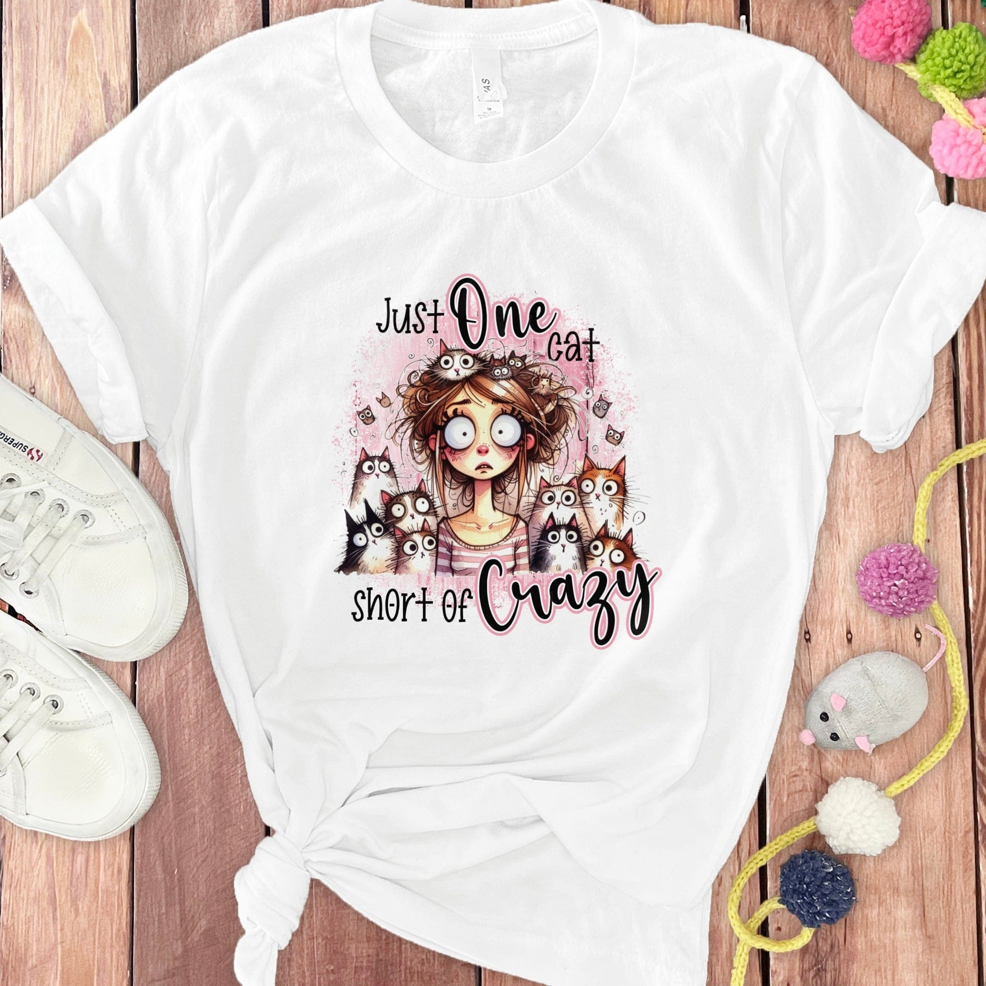 Just One Cat Short of Crazy Graphic T-Shirt product