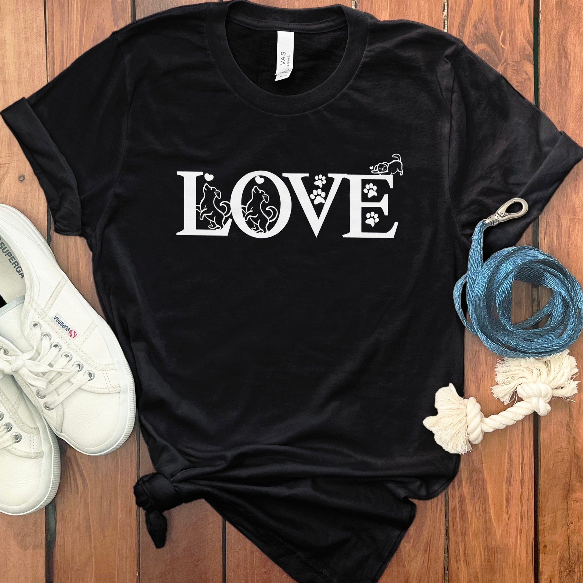 Love Design with Animals and Paws T-Shirt Product