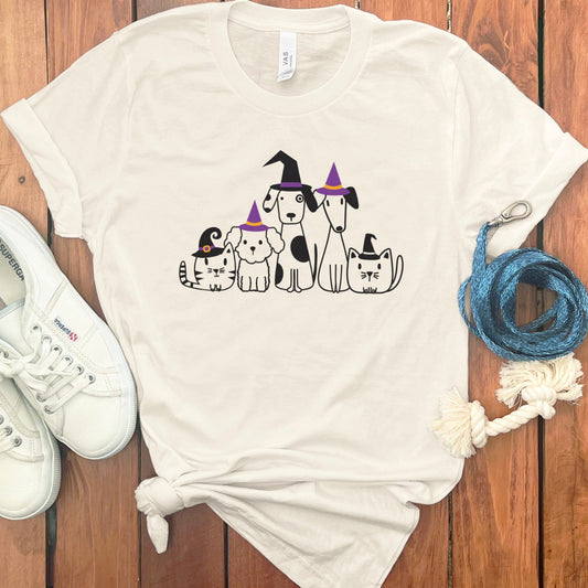 Cute Halloween Cats and Dogs T-Shirt product