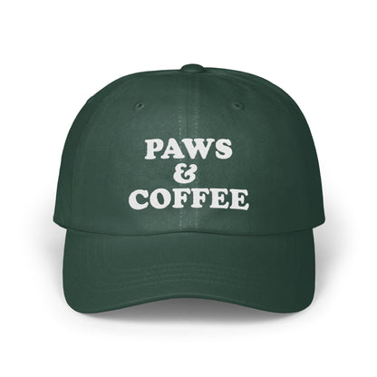 Paws and Coffee Embroidered Adjustable Hat product