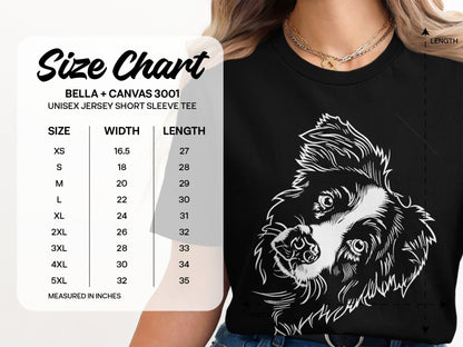 Adorable Dog Print Design Unisex Jersey T-Shirt product type