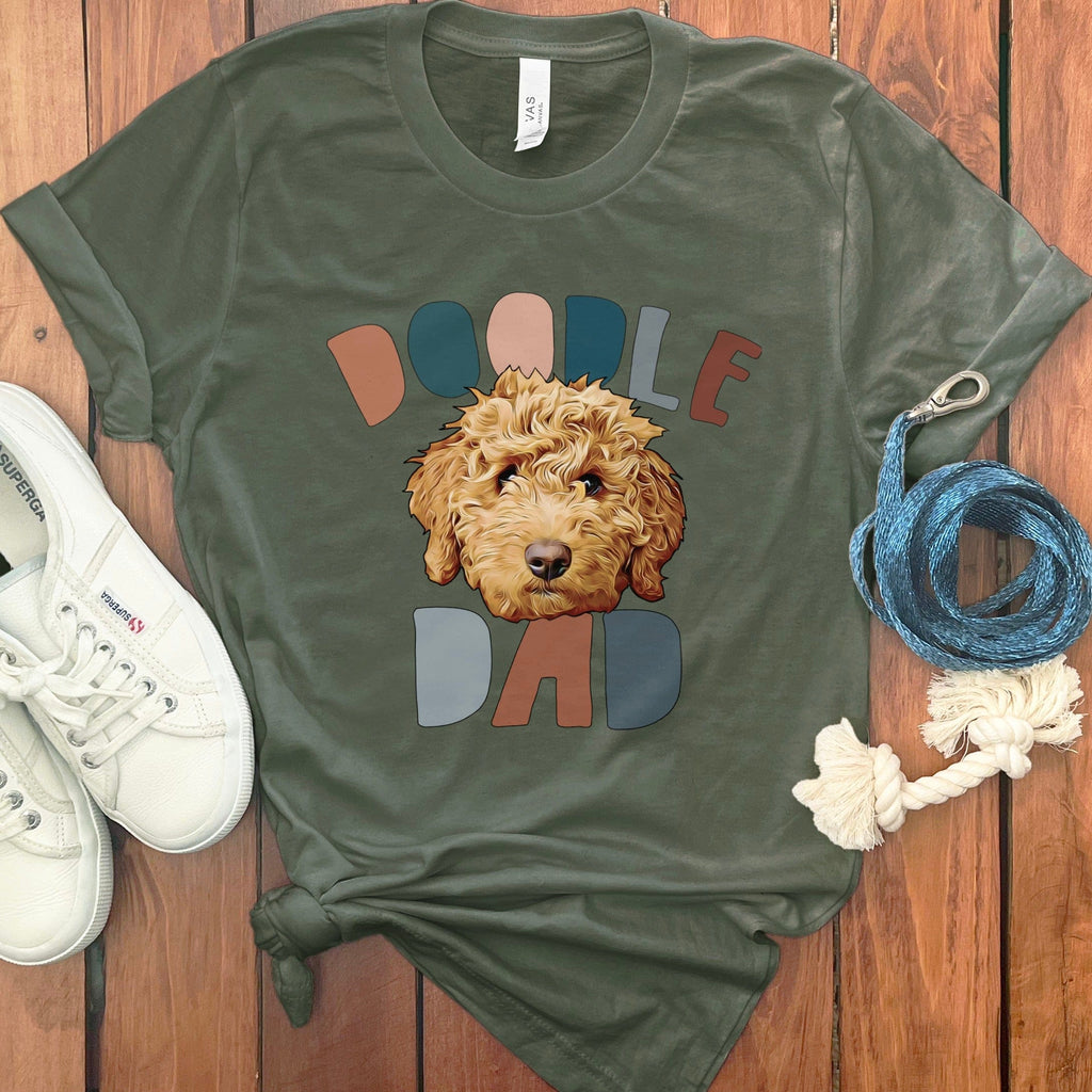 Doodle Dad Graphic T-Shirt for Dog Lovers Gift