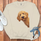 Cute Golden Doodle Graphic Sweatshirt for Dog Lovers