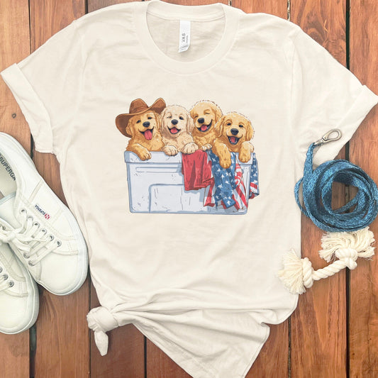 Adorable Puppies Pool Party Graphic Tee product