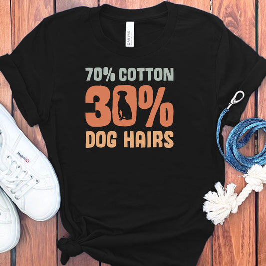 70% COTTON DOG HAIR T-SHIRT