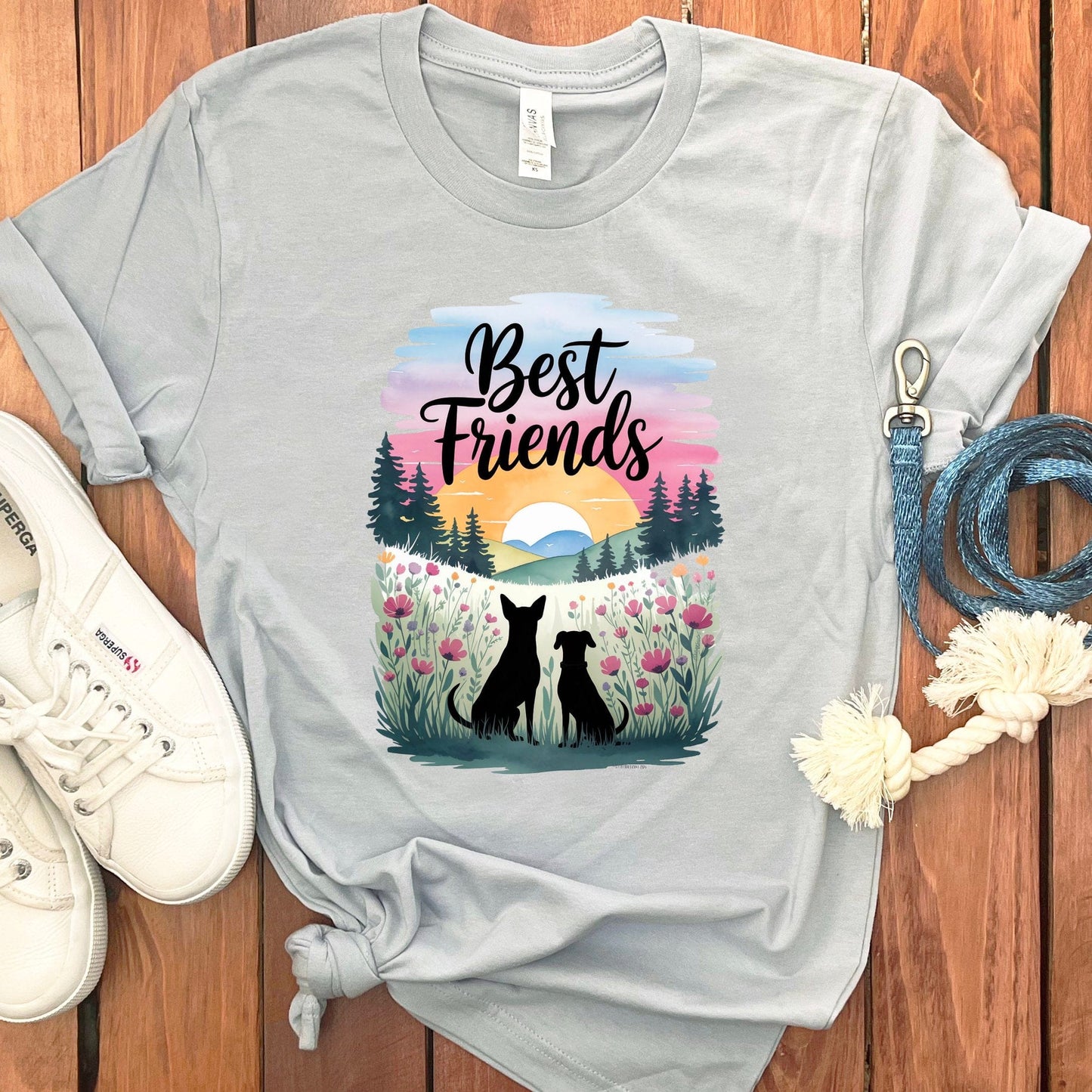 Best Friends Silhouette Graphic T Shirt product type