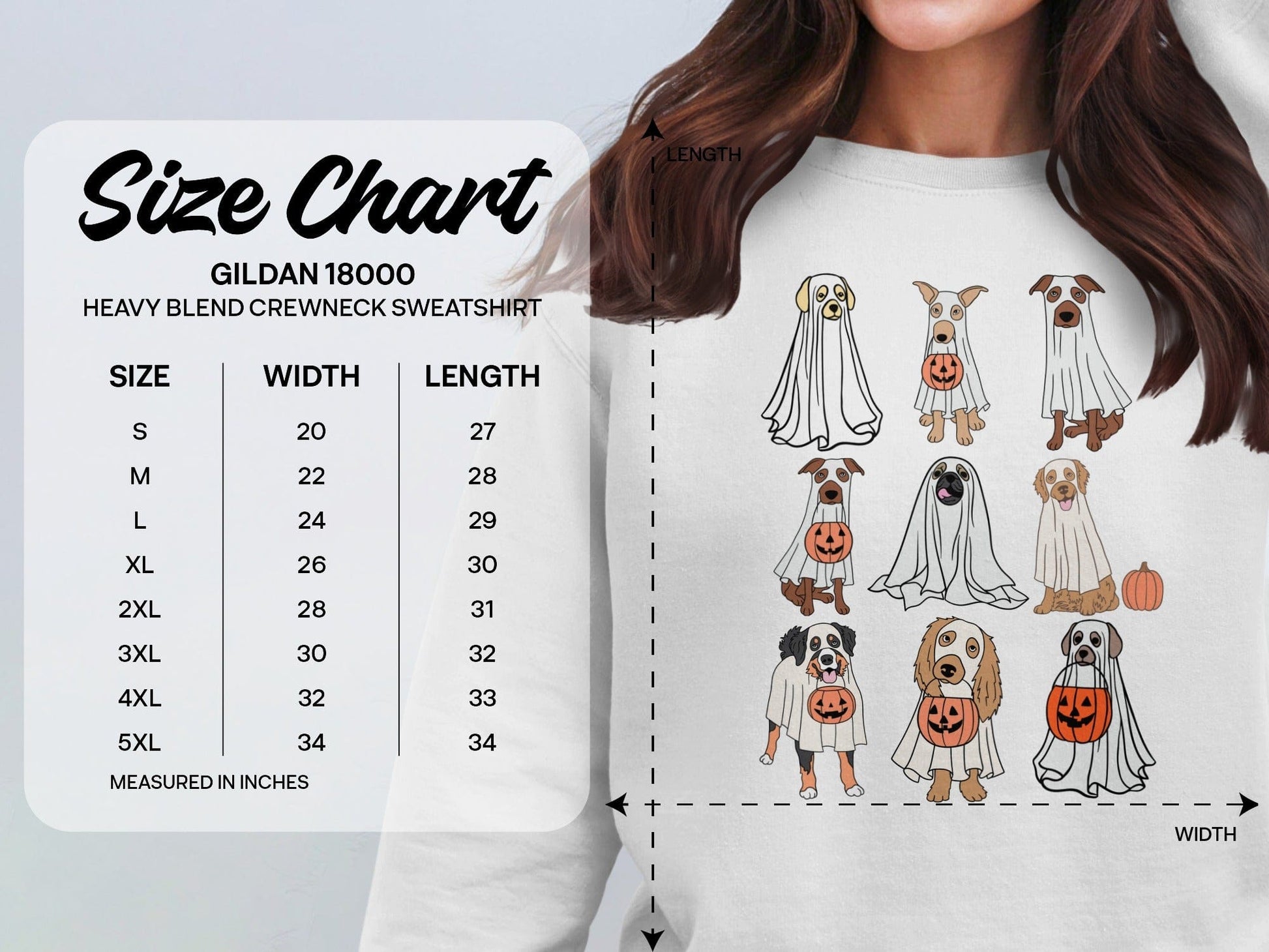 Cute Halloween Dogs Sweatshirt Crewneck Product Type