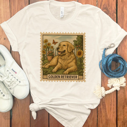 Golden Retriever Dog with Sunflowers T-Shirt product type