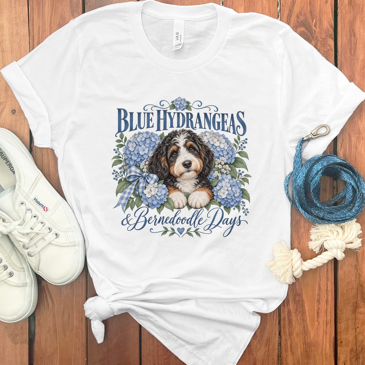 Bernedoodle Days T-Shirt in White / S by Puppy Jo