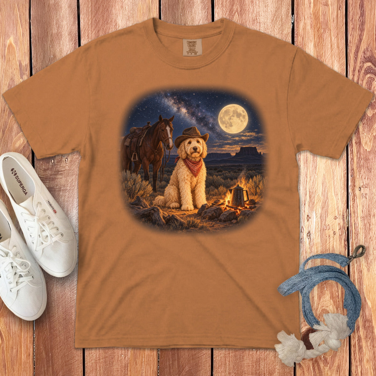 Moonlit Doodle Cowboy Signature T-Shirt
