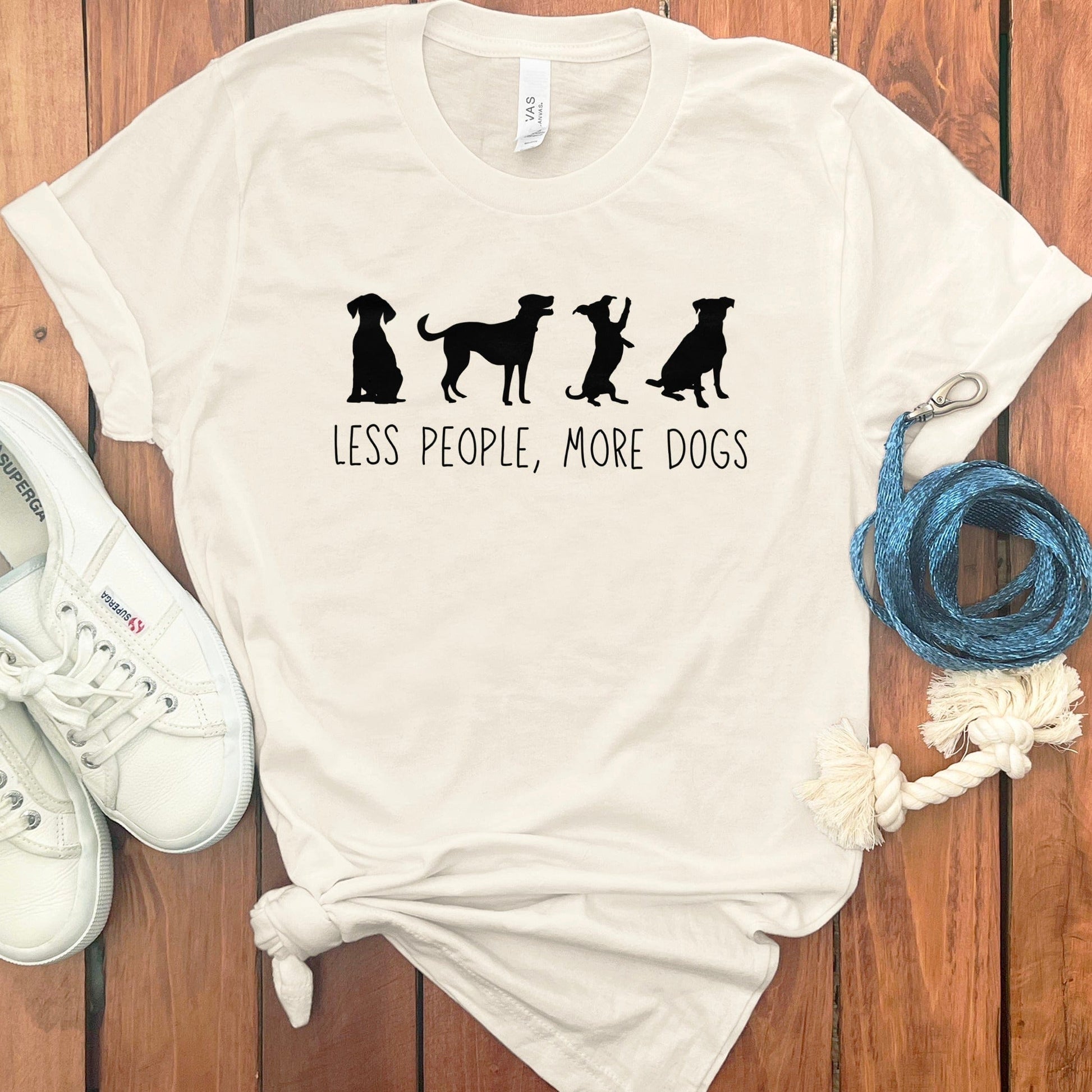 Less People More Dogs Graphic Tee Shirt product