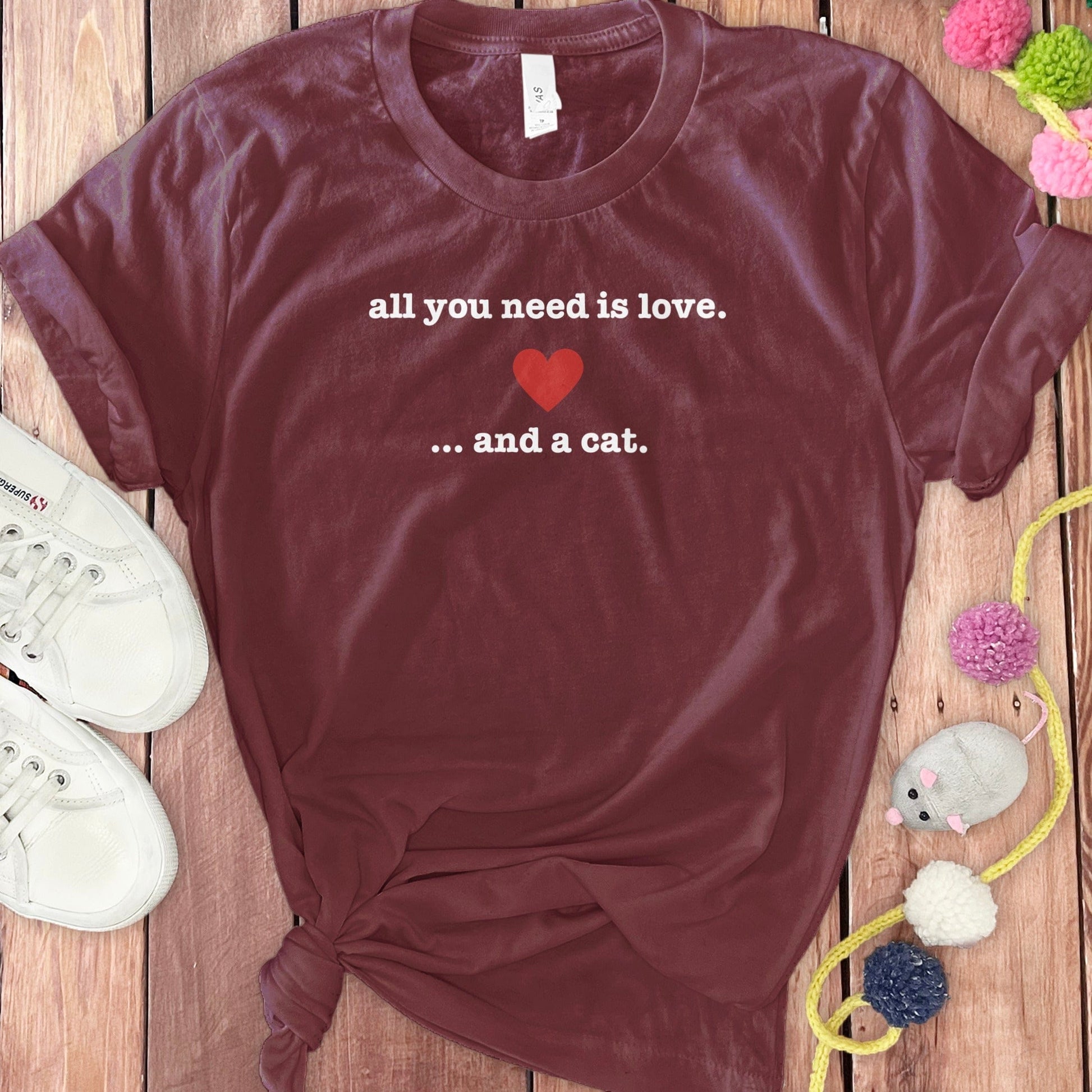 All You Need Is Love And A Cat Shirt