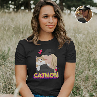 Personalized Cat Mom Shirt