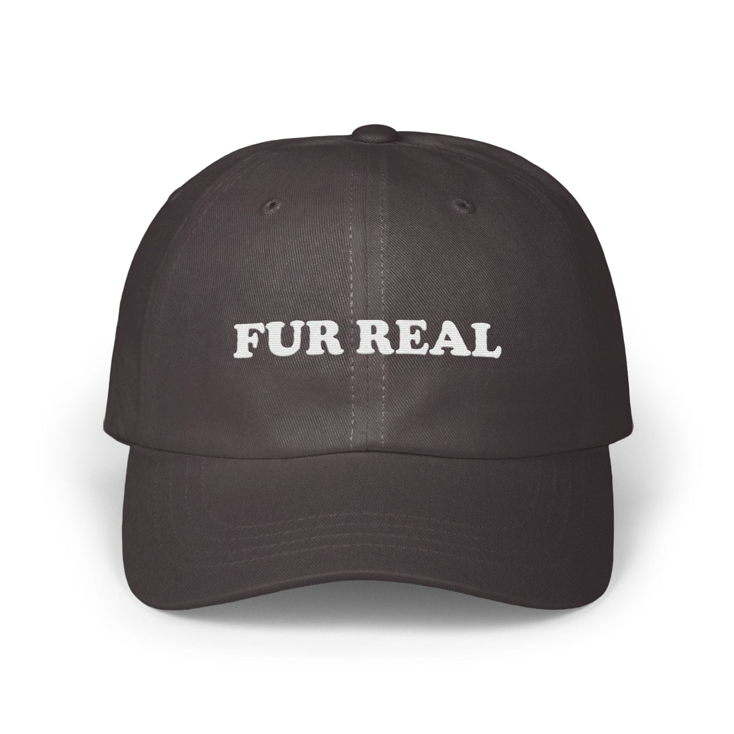 Fur Real Statement Embroidered Cap Hat product type