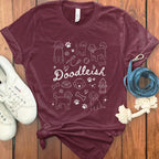 Doodleish Paw Print Design Graphic Tee product