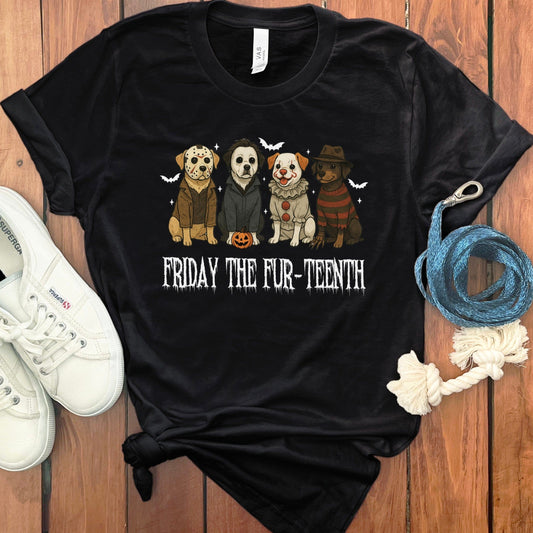 Halloween Dogs Friday the Fur-teenth T-shirt product