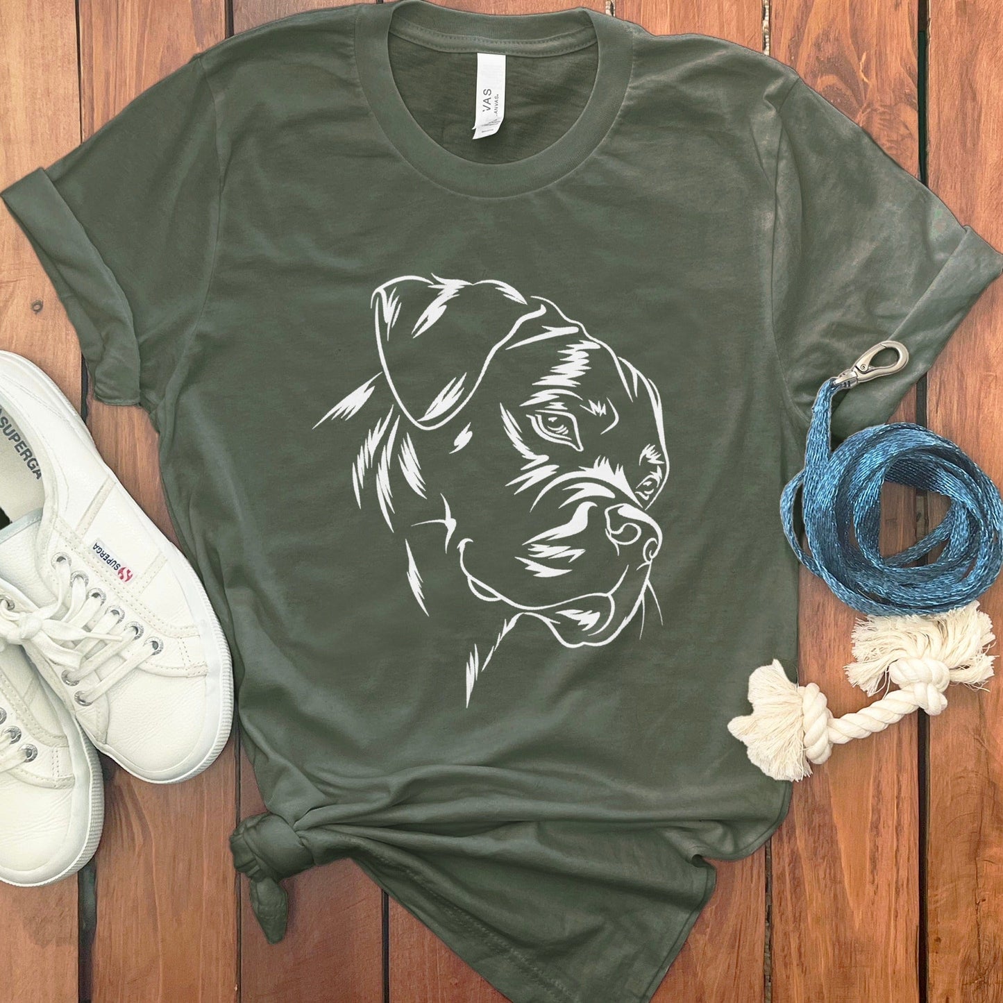 Dog Face Graphic Printed Casual T-shirt product type