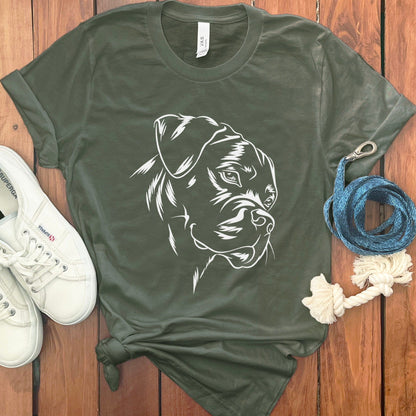Dog Face Graphic Printed Casual T-shirt product type