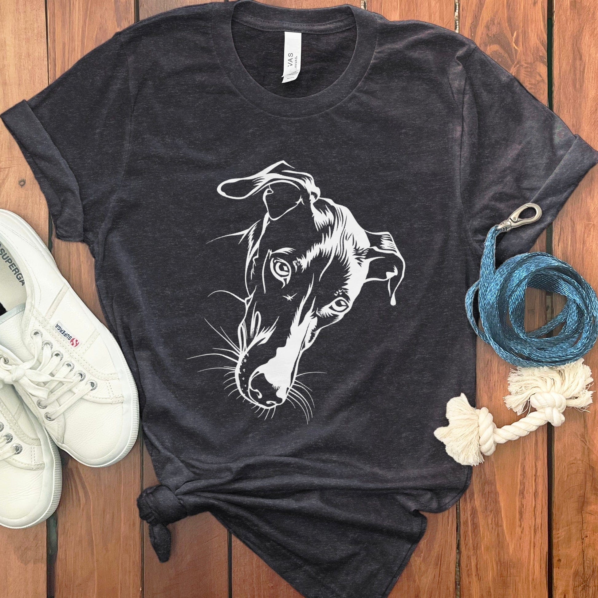 Cute Dog Print Short Sleeve Graphic Tee product