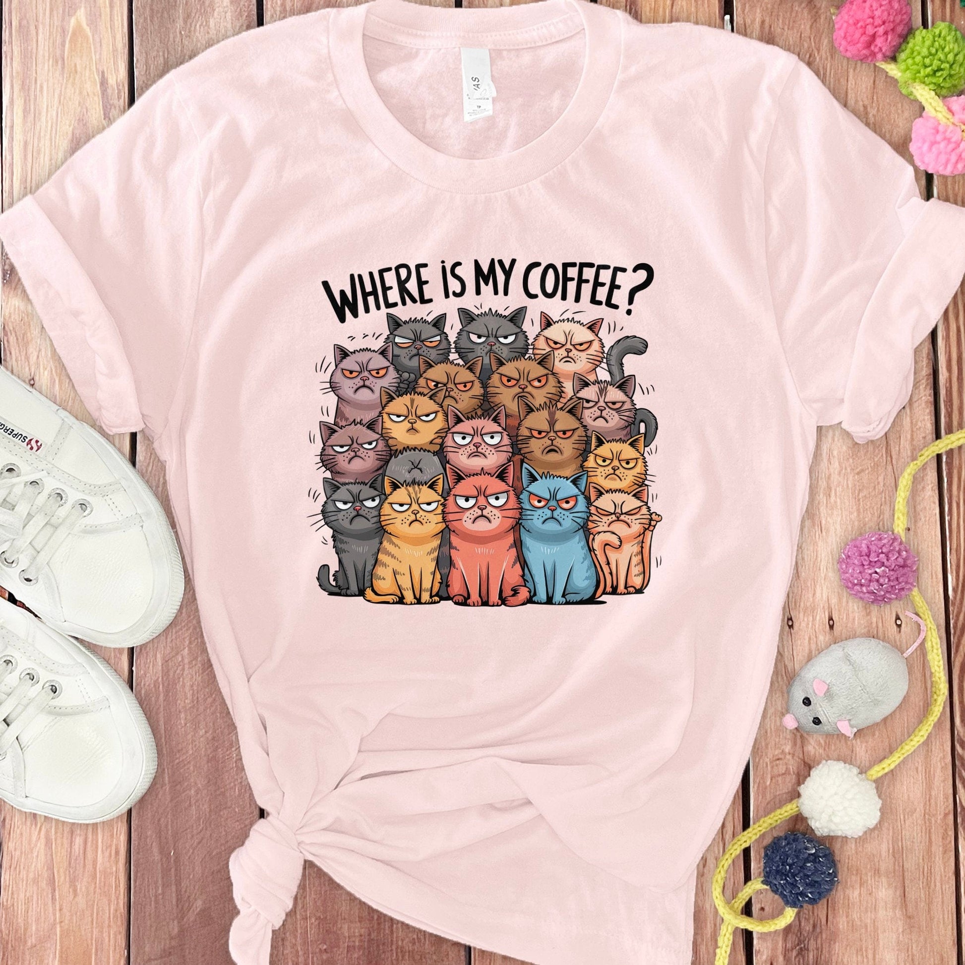 Where Is My Coffee Funny Cat Lover T-shirt product