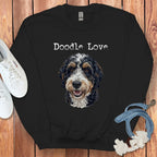 Doodle Love Sweatshirt Adorable Dog Lovers Cozy Top