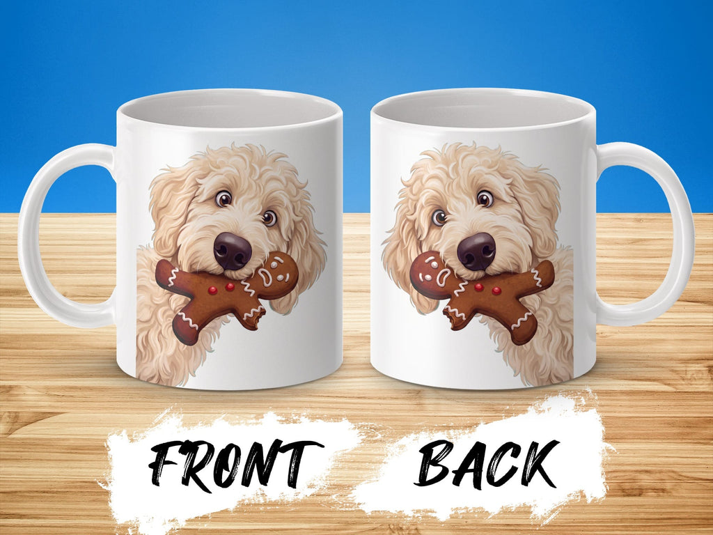 Cream Goldendoodle Cookie Thief Mug in by Puppy Jo