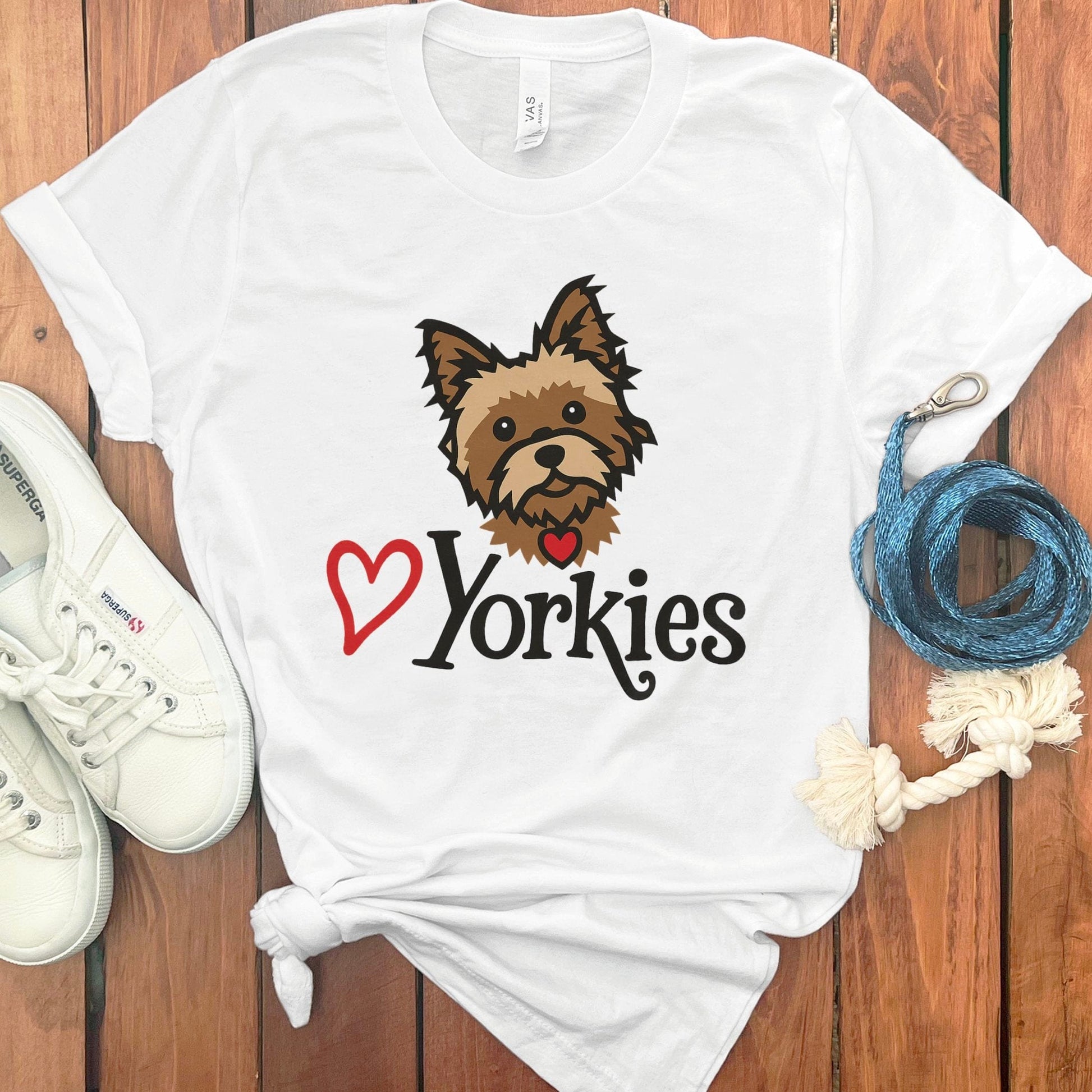 Adorable Yorkies Graphic Tee for Dog Lovers product type