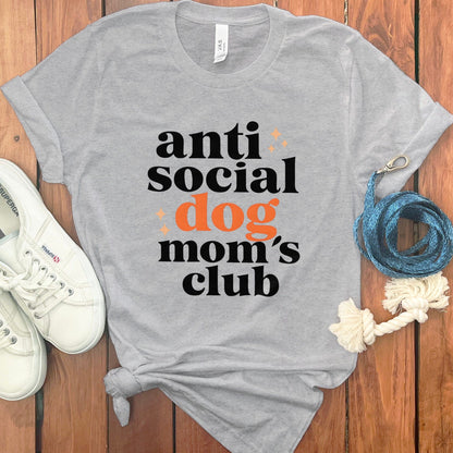 Anti Social Dog Mom's Club Graphic Tee Shirt product