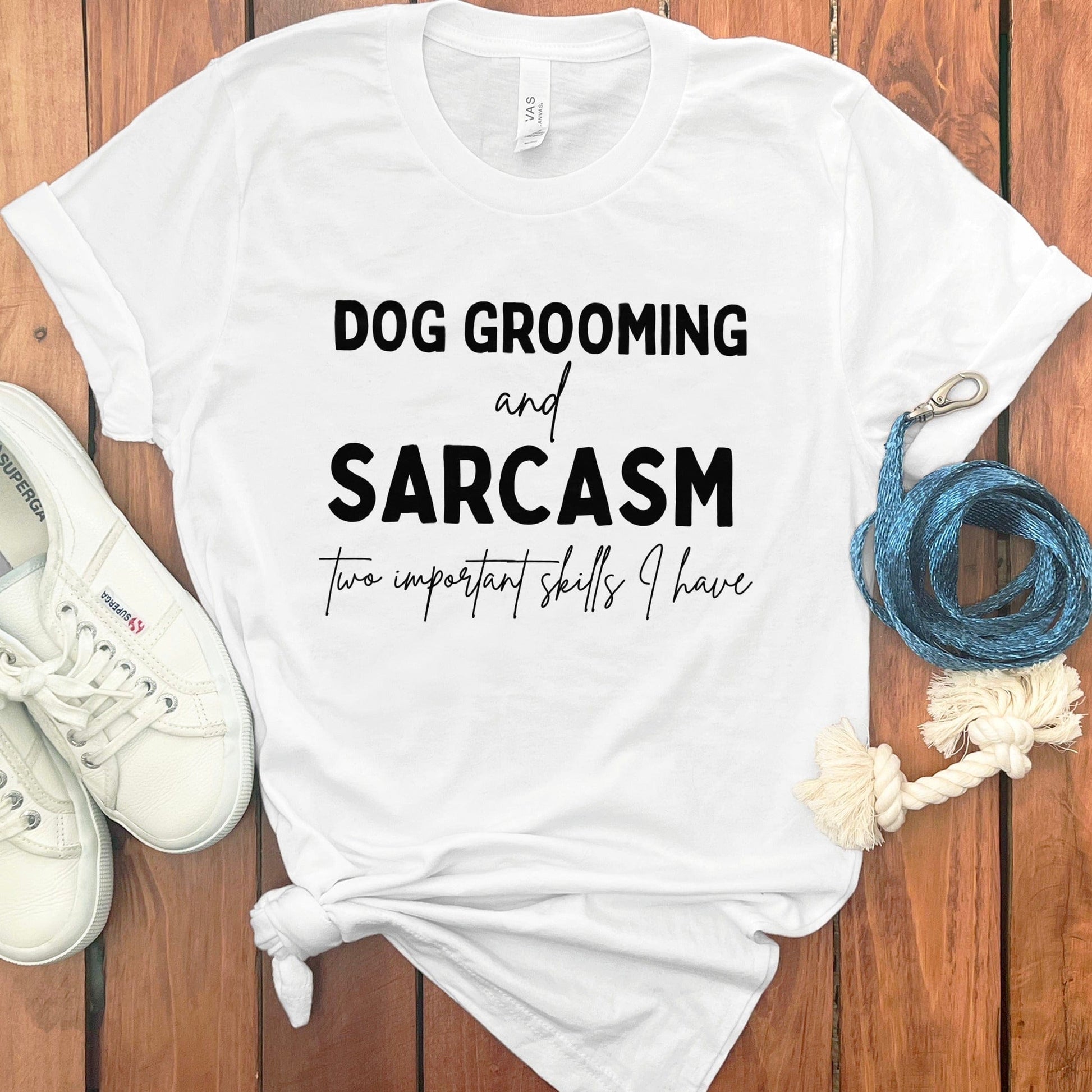 Dog Grooming and Sarcasm Graphic Tee Shirt product type