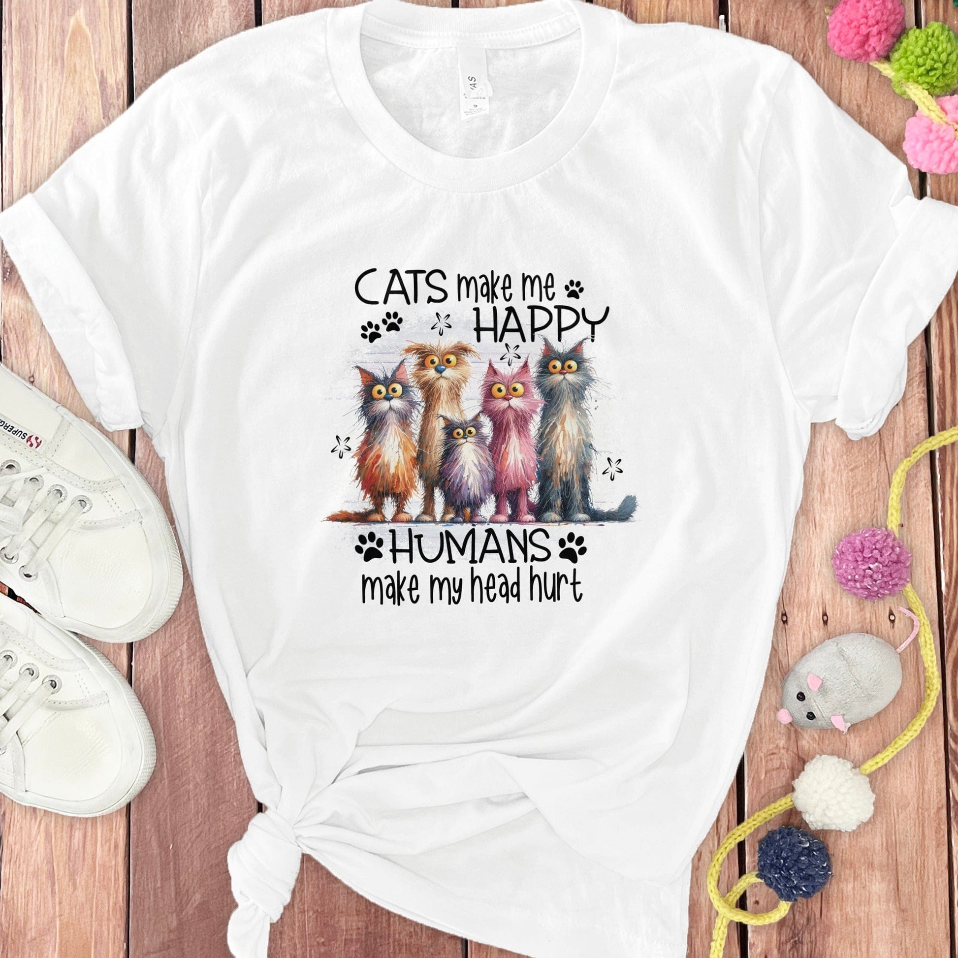 Cats Make Me Happy Humans Make My Head Hurt product type