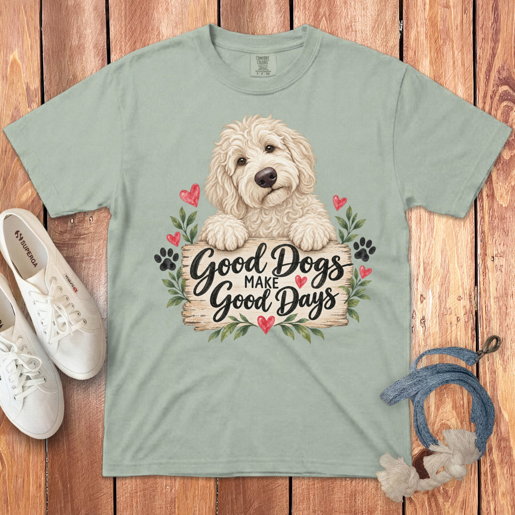 Cream Goldendoodle Good Days Signature T-Shirt