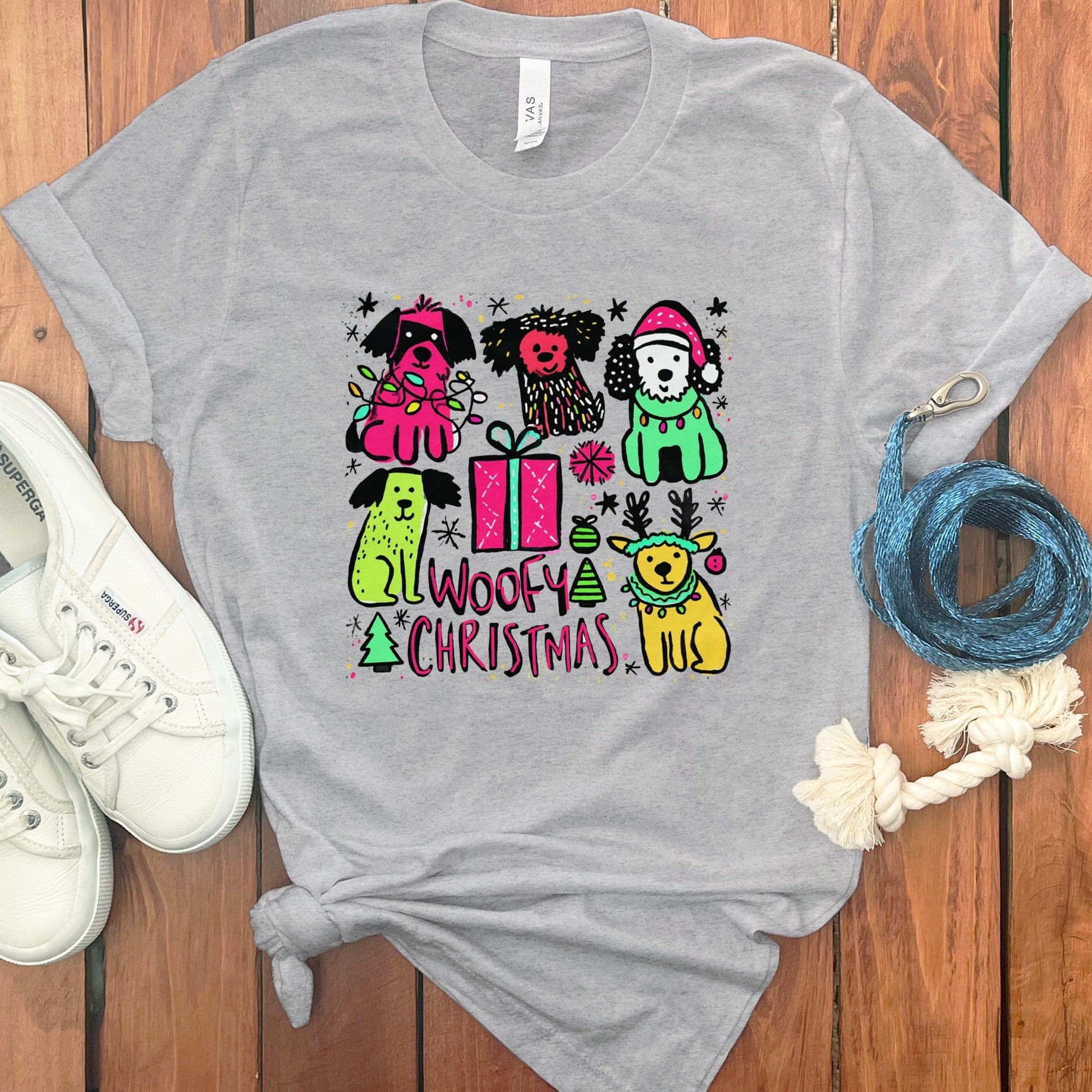 Woofy Christmas Funny Dog Gift Graphic T-shirt product