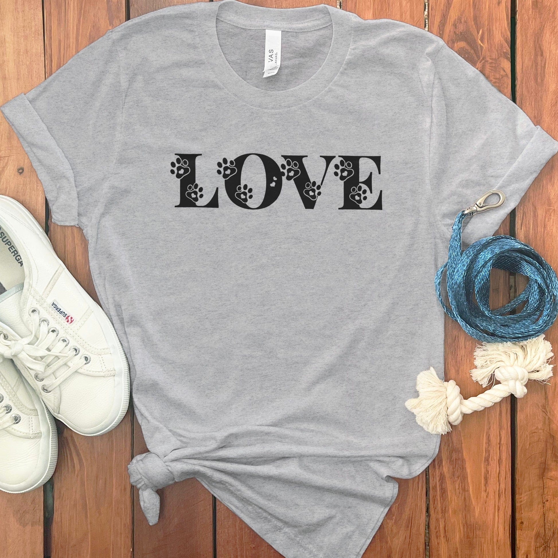 Love Paw Print Graphic Tee Shirt product