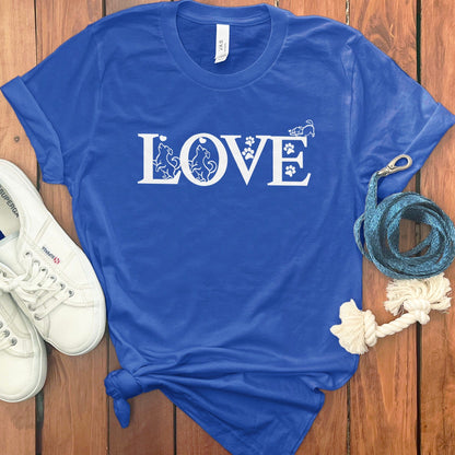 Love Print Casual Short Sleeve T-Shirt Product