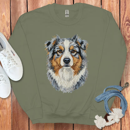 Australian Shepherd Design Green Sweatshirt product