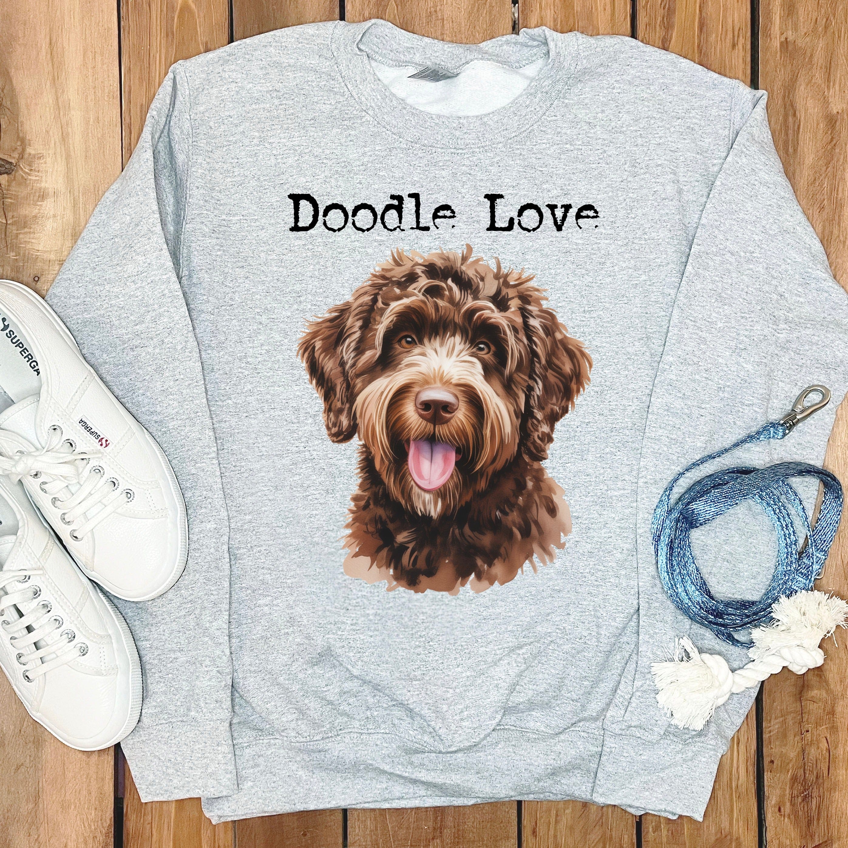Doodle Love Graphic Sweatshirt for Dog Lovers