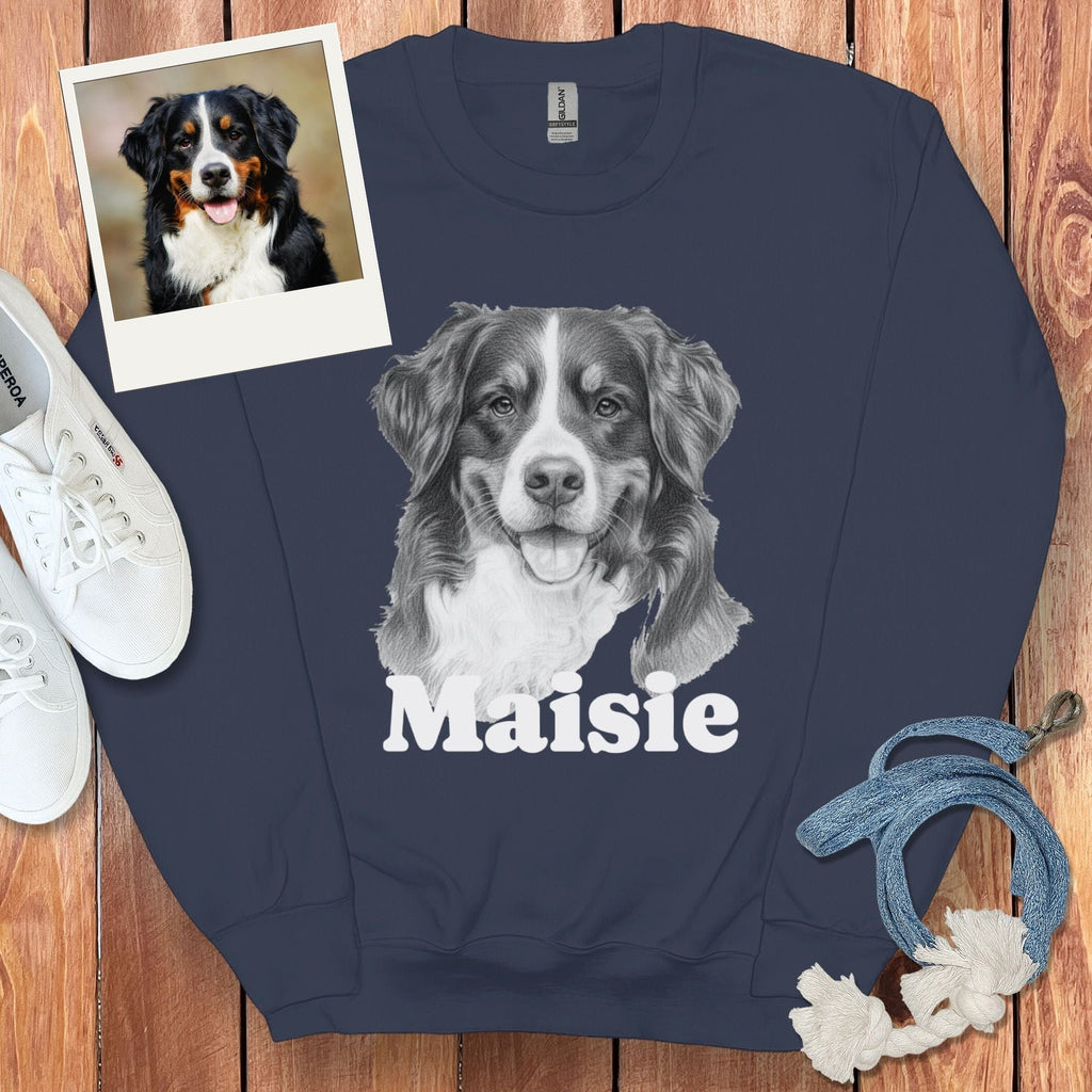 Custom Doodle Photo Pet Sweatshirt
