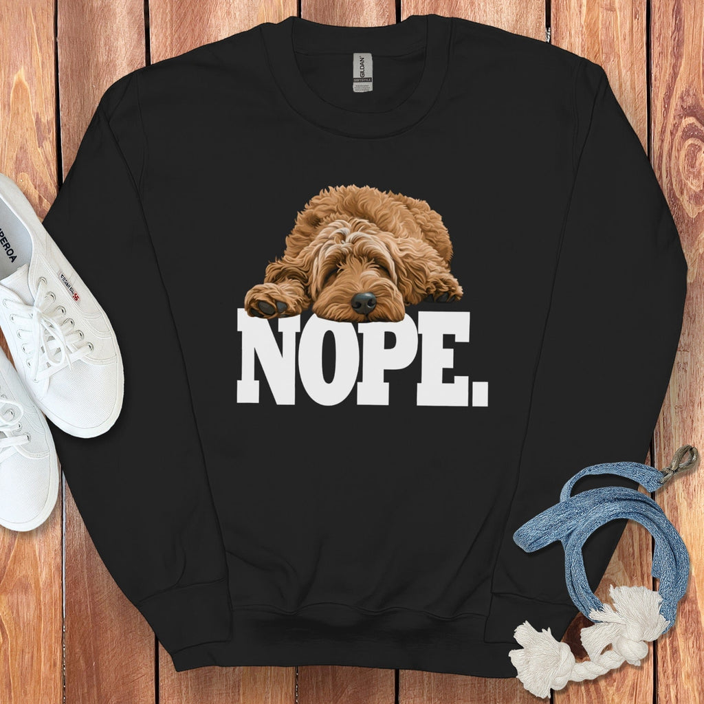 Cozy Dog Nope Sweatshirt for Relaxed Style