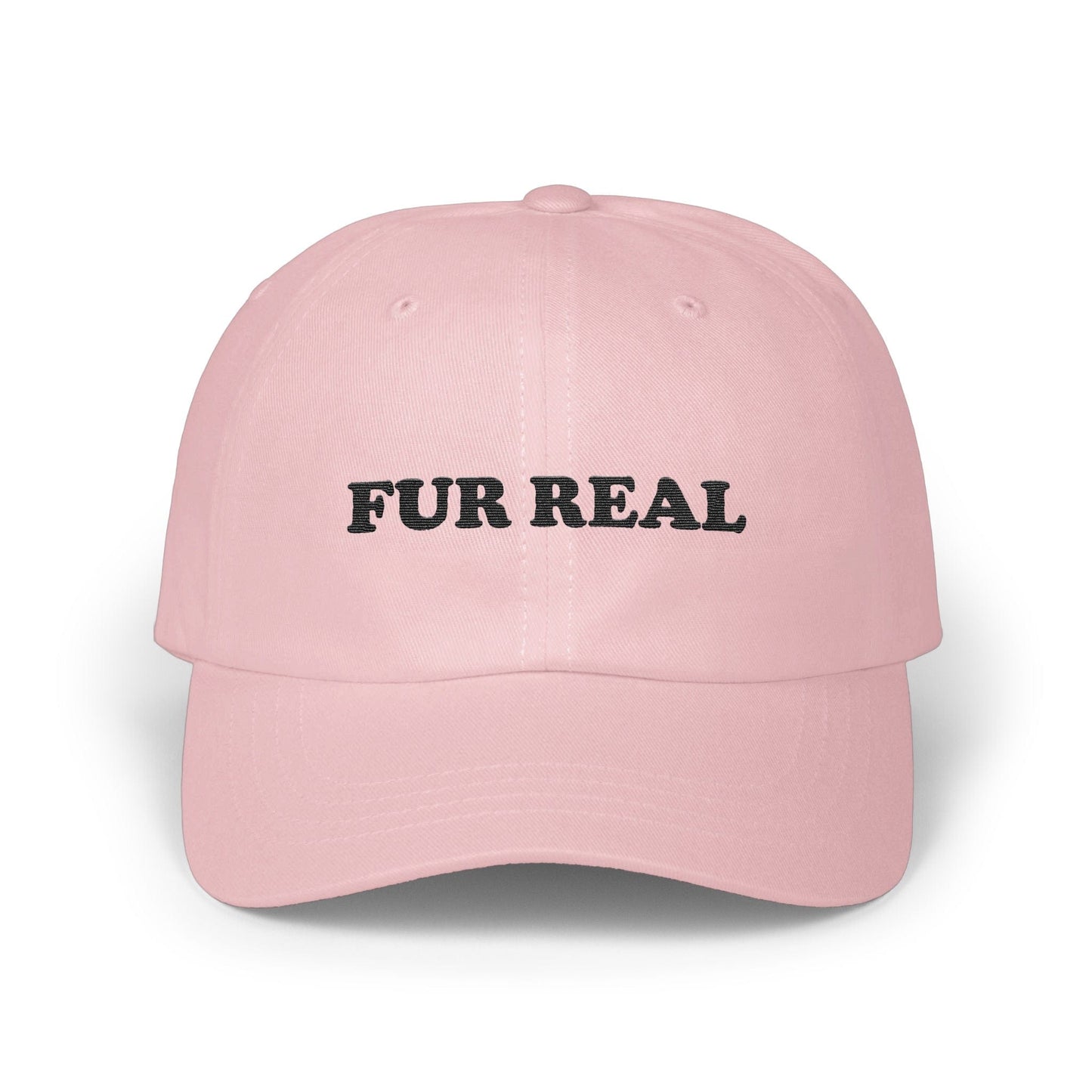 Fur Real Statement Pink Dad Hat Baseball Cap product