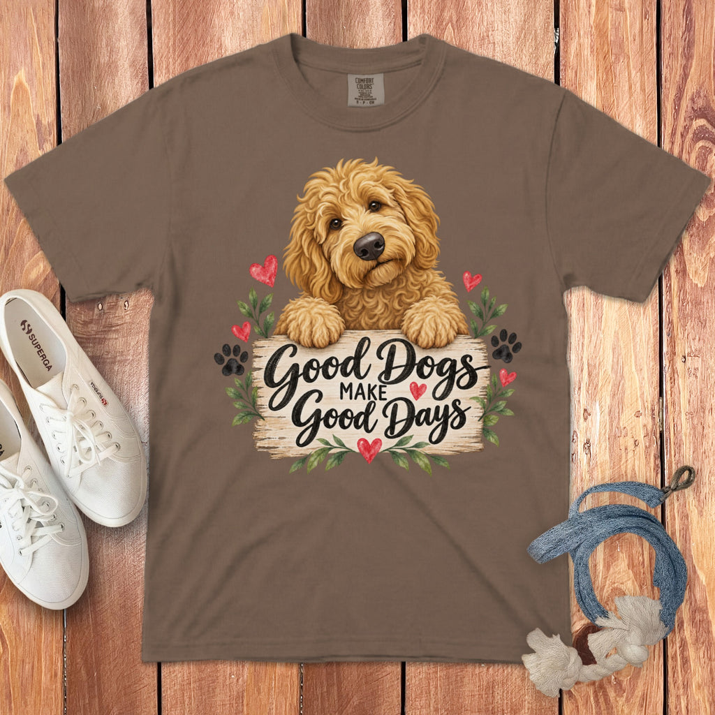 Golden Goldendoodle Good Days Signature T-Shirt