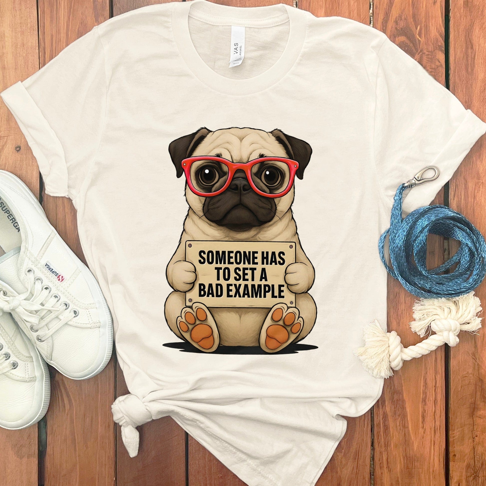 Cute Pug Graphic Tee for Animal Lovers T-Shirt Product