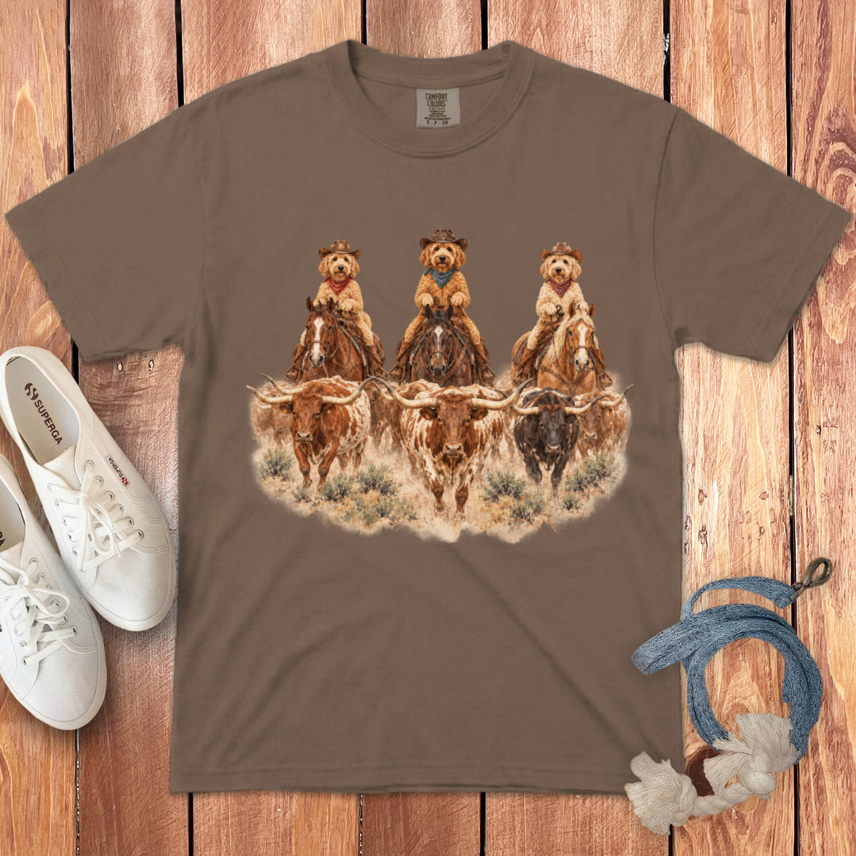 Western Doodle Cowboy Signature T-Shirt