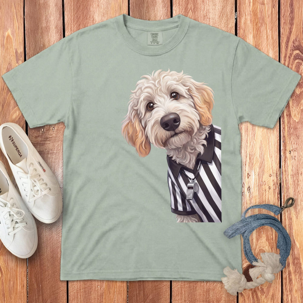 Maltipoo Football Referee Signature T-Shirt in Bay / S by Puppy Jo
