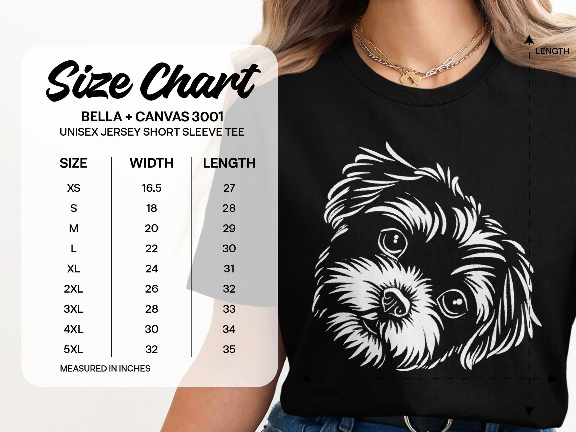Adorable Dog Print Unisex Jersey Short Sleeve Tee product type