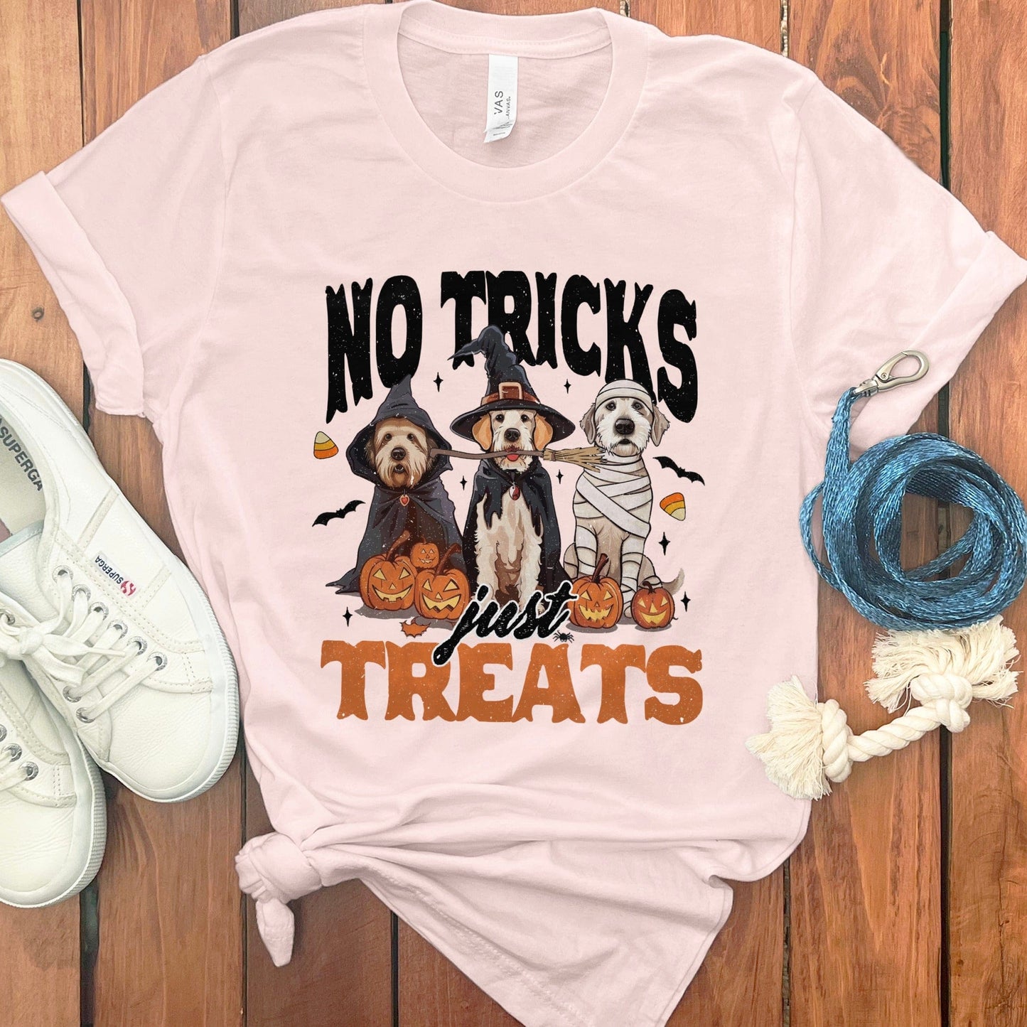 No Tricks Just Treats Halloween Dog T-Shirt product