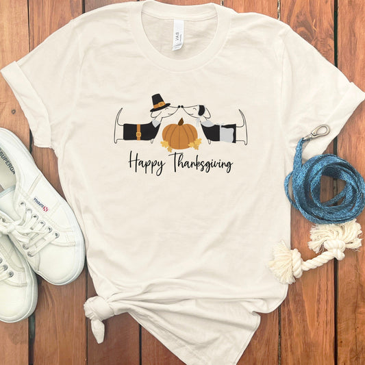 Happy Thanksgiving Dogs Funny Graphic T-shirt product type