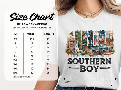 Southern Boy Design Unisex Short Sleeve Tee product type